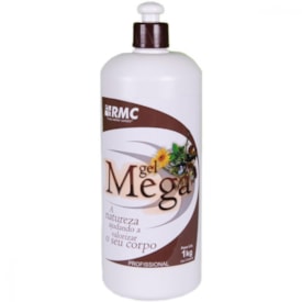 Gel Mega Com 9 Princípios Ativos Para Estética, Ultrassom, Tens, Fes, Correntes - 1 Litro - Rmc