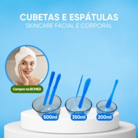 Kit Básico 1.0 - Cubetas + Espátula + Pincel - Acessórios de Estética Estek