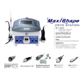 MaxiShape Cryo Station Bioset - Aparelho de Radiofrequência, Criofrequência, Ultracavitação, PSW e LED