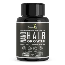 Suplemento Alimentar Nano Hair Growth Caps 500mg 60 cápsulas - Eccos Cosméticos